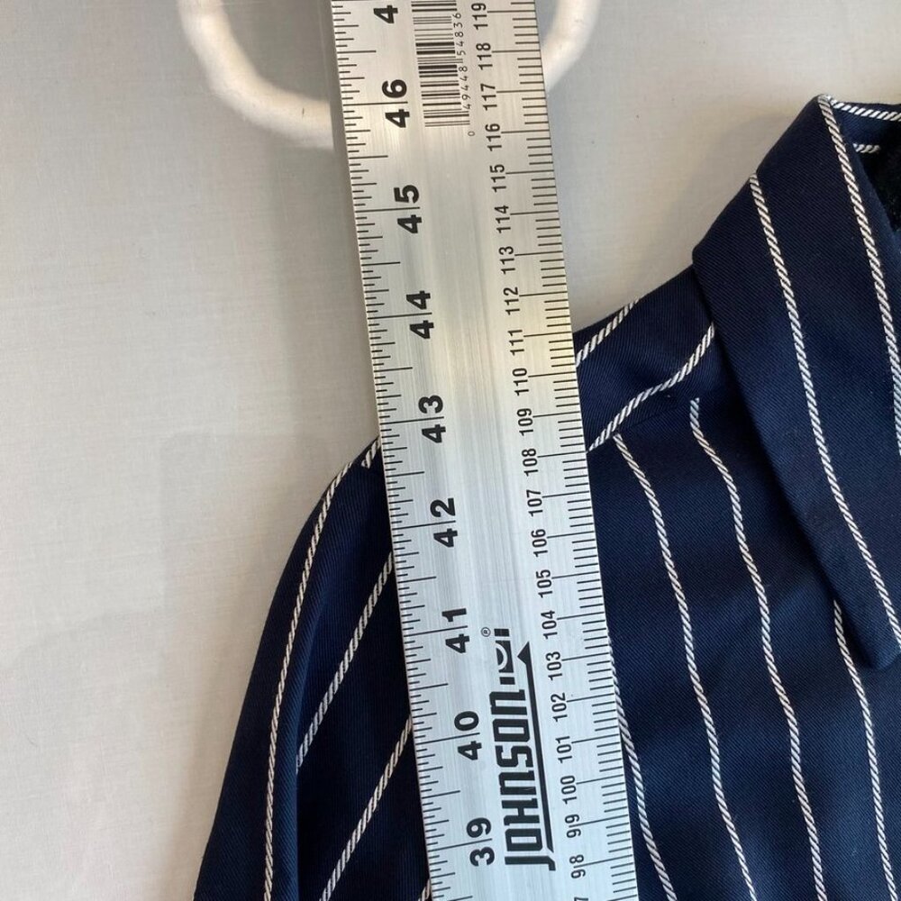 Tommy Hilfiger Belted Striped Shirt Dress Long Sleeve Navy Size 4 - Picture 11 of 16
